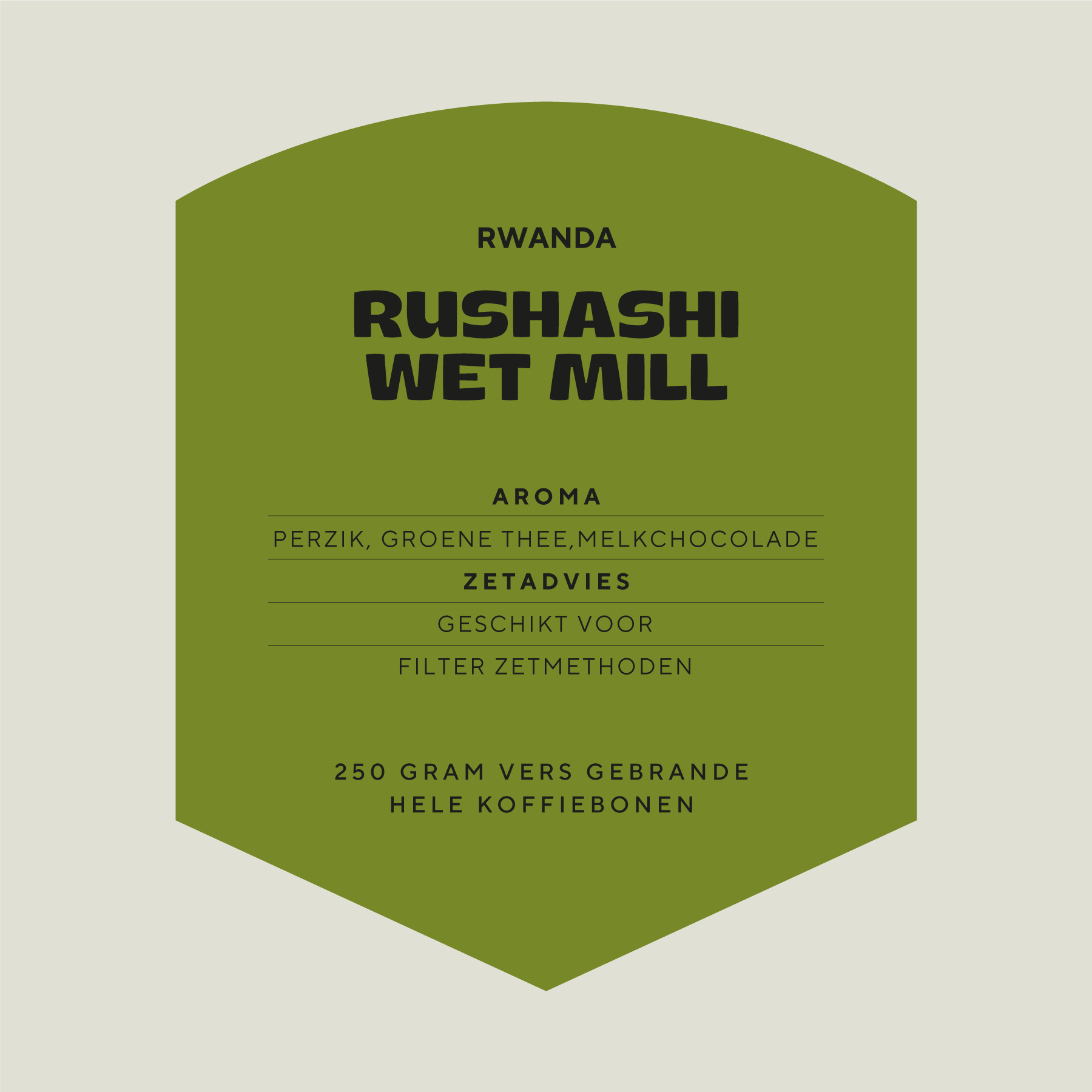 Rwanda Rushashi Wet Mill koffie